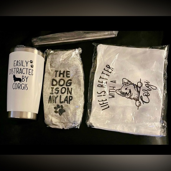Other - Corgi Themed Gift Set with Tumbler and Socks